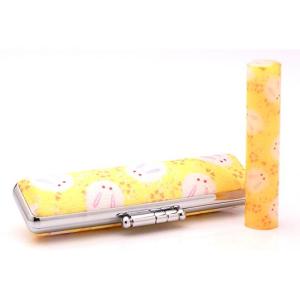 印鑑 はんこ 和ざいく なごみざいく印鑑 ピンク系 WR-48 雪うさぎ 印鑑