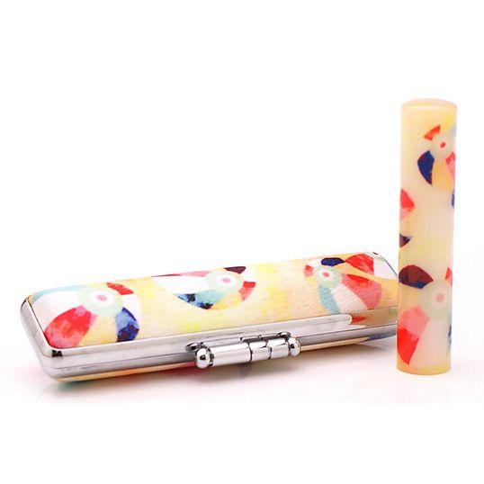 印鑑 はんこ 和ざいく なごみざいく印鑑 イエロー系 WY-71 紙風船（かみふうせん） 印鑑ケース...