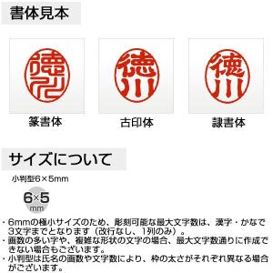 印鑑 はんこ 訂正印 黒水牛 小判型 6×5m...の詳細画像2