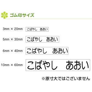 お名前スタンプ お試しセット(ゴム印4個セット...の詳細画像1