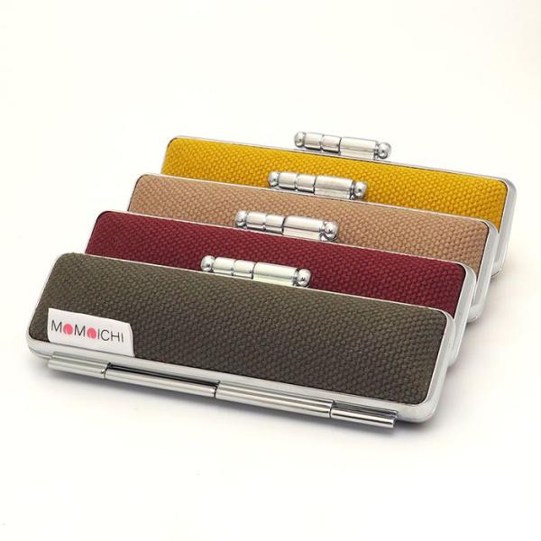 印鑑ケース 帆布ケース 寸胴 10.5-12.0mm用 朱肉付き はんこケース ハンコケース おしゃ...