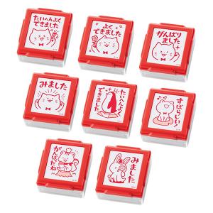 シャチハタ いいね！スタンプくん（ボディー色：レッド/インキ色：赤）単品 シヤチハタ 先生 スタンプ 評価印 教師用 浸透印 はんこ｜株式会社ハンコヤドットコム(R)