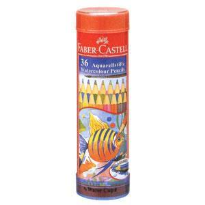 ファーバーカステル 水彩色鉛筆 丸缶 36色セット FABER-CASTELL 文房具