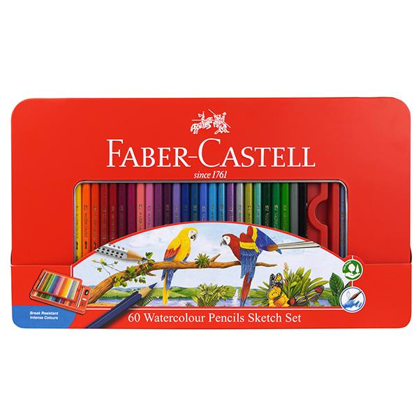 ファーバーカステル 水彩色鉛筆 60色セット FABER-CASTELL 文房具 送料無料