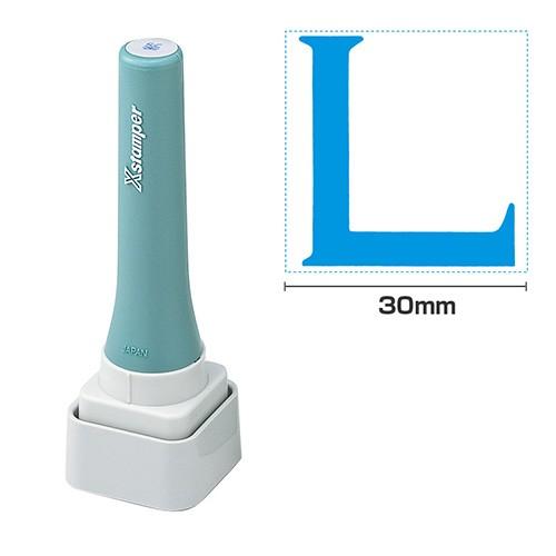 シャチハタ 等級表示印30号 「L」藍色 （染料系） 印面サイズ：30×30mm  シヤチハタ 既製...