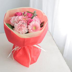 そのまま飾れる花束 スタンドブーケ スイートピンク 誕生日 お祝い プレゼント フラワーギフト 女性 母 入学 還暦 結婚 花 生花