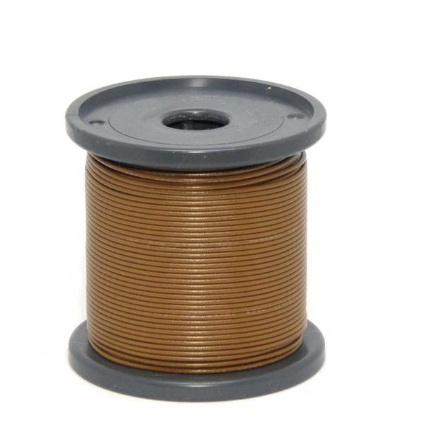 サンコー電商 UL1007 耐熱ビニル絶縁電線 AWG28 50m 茶