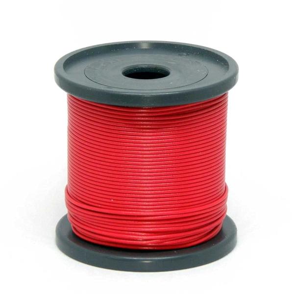 サンコー電商 UL1007 耐熱ビニル絶縁電線 AWG28 50m 赤