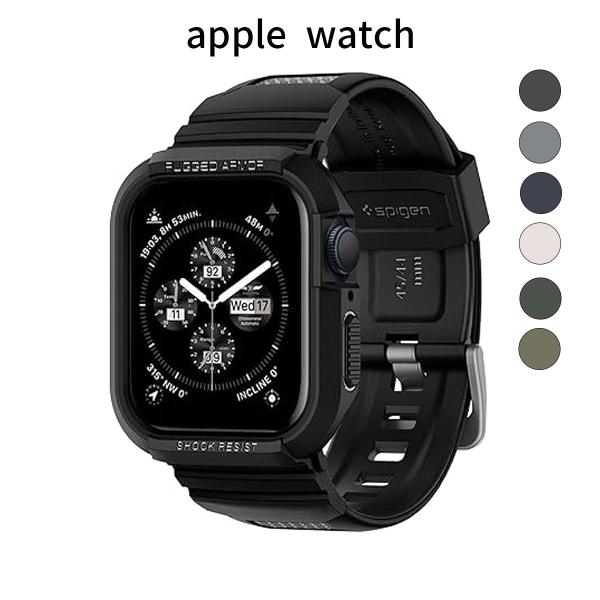 Apple Watch バンド一体型 ケース 45mm 44mm 対応 | ラギッドデザイン | P...
