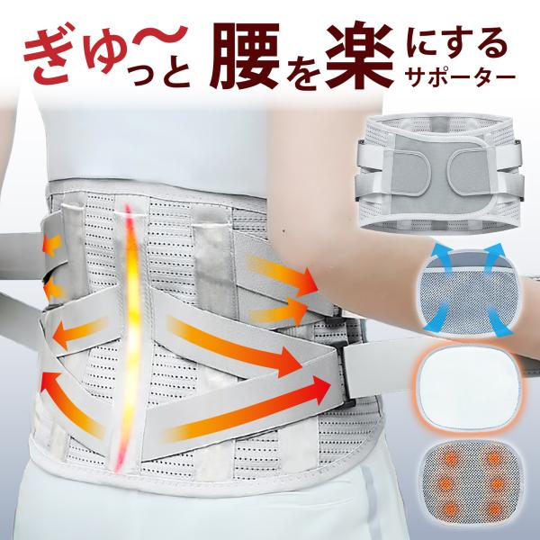 骨盤ベルト 腰サポーター 「ラクティエ」 3種パッド付 コルセット 腰ベルト 腰 骨盤 腰痛 サポー...