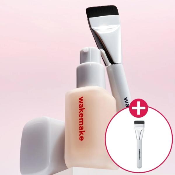 【wakemake】シームレスウェア ファンデーション+ブラシ Seamless Foundatio...