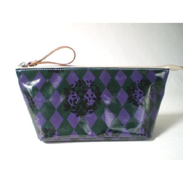 アーガイルポーチ（パープル）