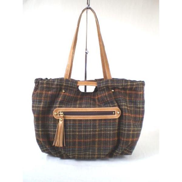 ブリティッシュツイードタッセル付トートバッグ２ウェイ