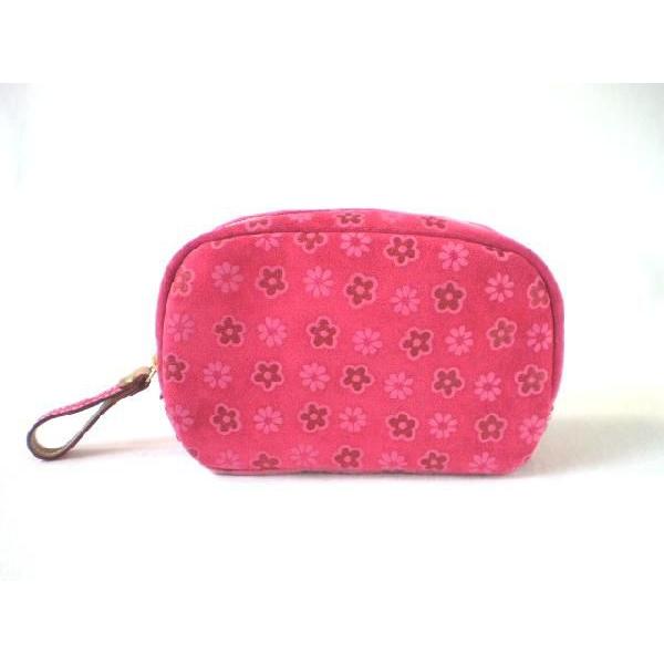 イタリアンスエードポーチ（ピンク）