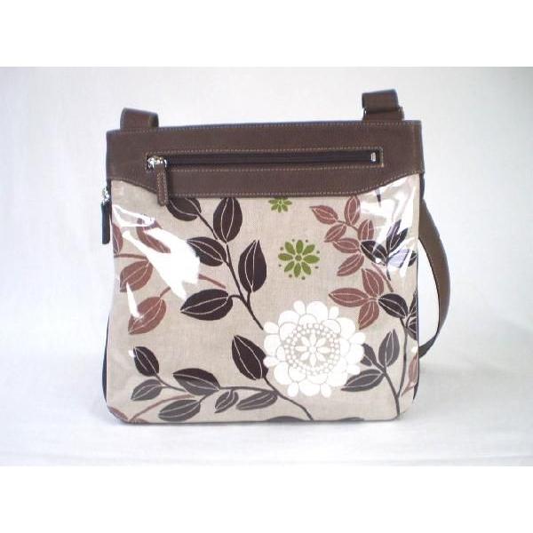 斜めがけバッグ　フラワーガーデン（茶）
