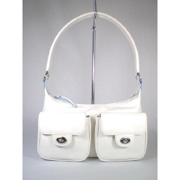 牛革ティータイムショルダーバッグ（白）