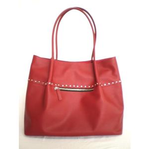 真っ赤なトートバッグ　A４サイズ