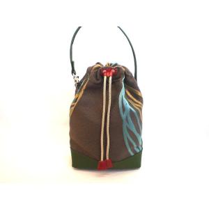 波模様ジャガード巾着