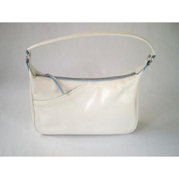 牛革ティータイムショルダーバッグ（白）