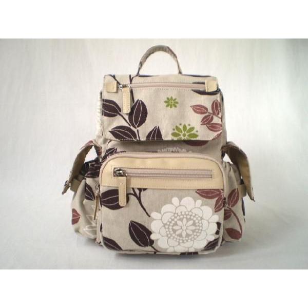 リュックサック　フラワーガーデン（茶）