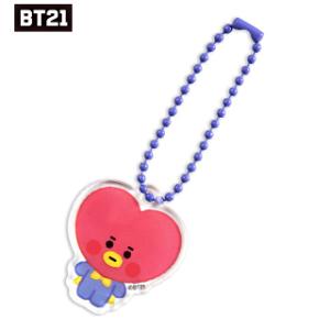 【送料無料・速達】BTS (防弾少年団) 公式 グッズ [BT21] ベビーアクリルシンプルキーリング (TATA / V )｜hanryubank