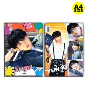 【送料無料・速達】 SUGA シュガ (防弾少年団 BTS バンタン) クリア フォルダー / ファイル B (Clear Folder / File) [A4 SIZE] グッズ