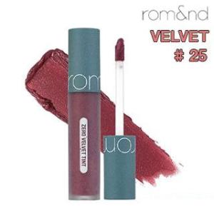 【送料無料・速達】 ロムアンド rom&nd ゼロベルベットティント ZERO VELVET TINT #25 ナードピンク｜hanryubank