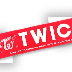 【送料無料・速達】 TWICE 応援 スローガン タオル (SLOGAN TOWEL) グッズ