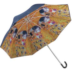 ユーパワー 名画折りたたみ傘 晴雨兼用 クリムト「ザ・キス」 AU-02515｜hanryuwood