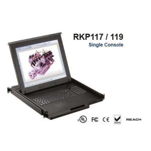 オースティンヒューズ  1U 19インチLCDモニター キーボード ドロアー タッチパッドマウス 32ポート Cat6 Matrix-KVMスイッチ