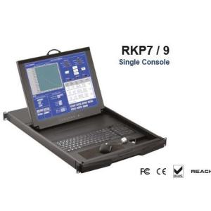 オースティンヒューズ  1U 19インチLCDモニター キーボード ドロアー 光学式ミニマウス 32ポート Cat6 Matrix-KVMスイッチ 4コンソール