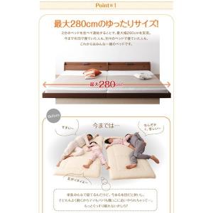 連結ベッド ワイド ボンネルコイル ワイドK2...の詳細画像3