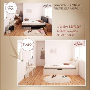 ベッドフレームのみ ベッド セミダブル 跳ね上...の詳細画像3