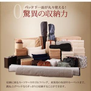 シングルベッド 跳ね上げ ベッド 収納 薄型ス...の詳細画像2