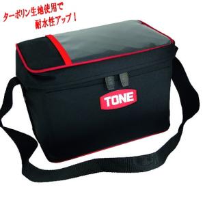 【在庫品】TONE ツールバッグ BGBB2 ボルトバッグ ブラック 幅300ｍｍ×奥行200ｍｍ×高さ210ｍｍ 防水加工 折りたたみ コンパクト 黒色 トネ 167-1066｜hanshin-k