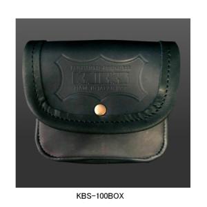 【在庫あり】ニックス(KNICKS) KBS-100BOX ヌメ革小物ポーチ(ブラック) 腰袋 工具袋 道具袋｜hanshin-k