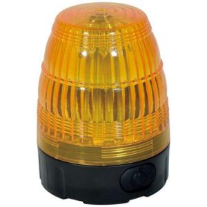 【在庫品】日動工業 電池式LED小型回転灯 LEDフラッシャー75【黄】NLF75-BA-Y パトライト 電源不要 電池式 強力マグネット式 簡単設置 屋外型 警告灯 回転 点滅