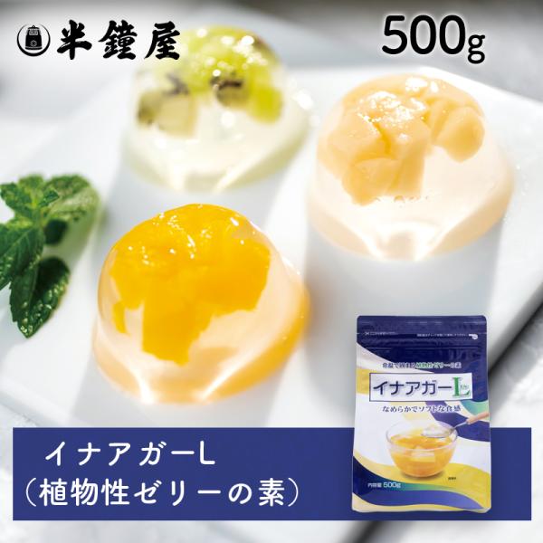 伊那食品・かんてんぱぱ イナアガーL 500g（チャック袋・寒天・介護食）