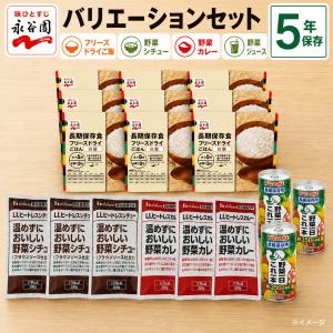【永谷園非常食セット（ お米+シチュー+カレー+野菜ジュース） 】防災食 保存食 賞味期限5年 [送料無料ゆっくりお届け]永谷園 災害用 備蓄 長期保存