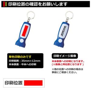 名入れ印刷料金無料 LEDライト(キーホルダー...の詳細画像1