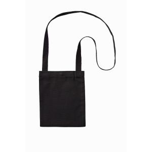 販促品 ノベルティ グッズ/名入れ ロゴ入れ オリジナル　オーガニックコットンキャンバスサコッシュ ナイトブラック