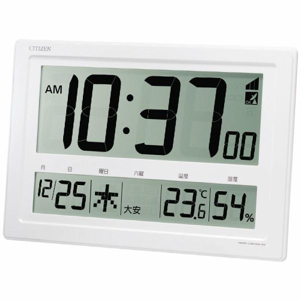 　シチズン　大画面デジタル電波時計