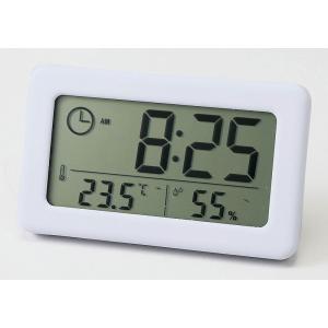 名入れ ロゴ入れ オリジナル/福利厚生 周年 卒業 記念品　温湿度計付デジタルクロック