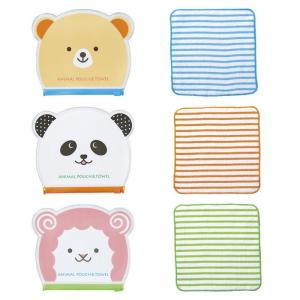 アニマルポーチ＆タオル × 1セット　卒園 プチギフト おしゃれ 子供
