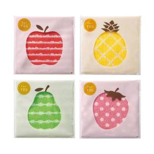 フルッタ コットン ハンカチタオル × 1枚　ハンドタオル