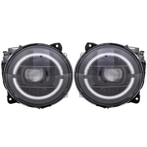 HOWELL ベンツ W463 前期用 後期LOOK ヘッドライト ブラック Gクラス