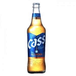 送料無料　送料無料　OBビール CASSカスビ-ル 瓶 4.5度 500ml×12本 1BOX　1本当たり￥517(税込)｜hantosi