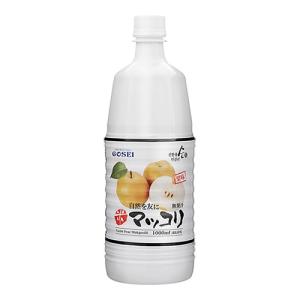 【醇】梨マッコリ 1000mlX1箱(15本)★1箱＝送料1口★1本当り￥517(税込)｜hantosi