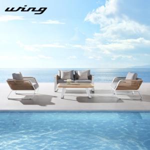 ガーデンソファセット ソファ ガーデンソファ HIGOLD WING（ウイング）2シートソファ 4点セット wing sofa 4set 【大型宅配便Y】