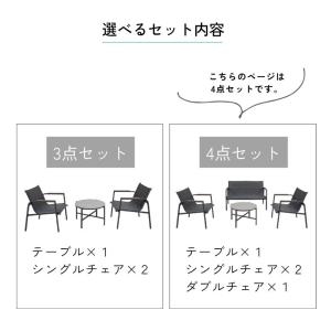 ミリアンガーデン 4点セット ガーデンファニチ...の詳細画像2